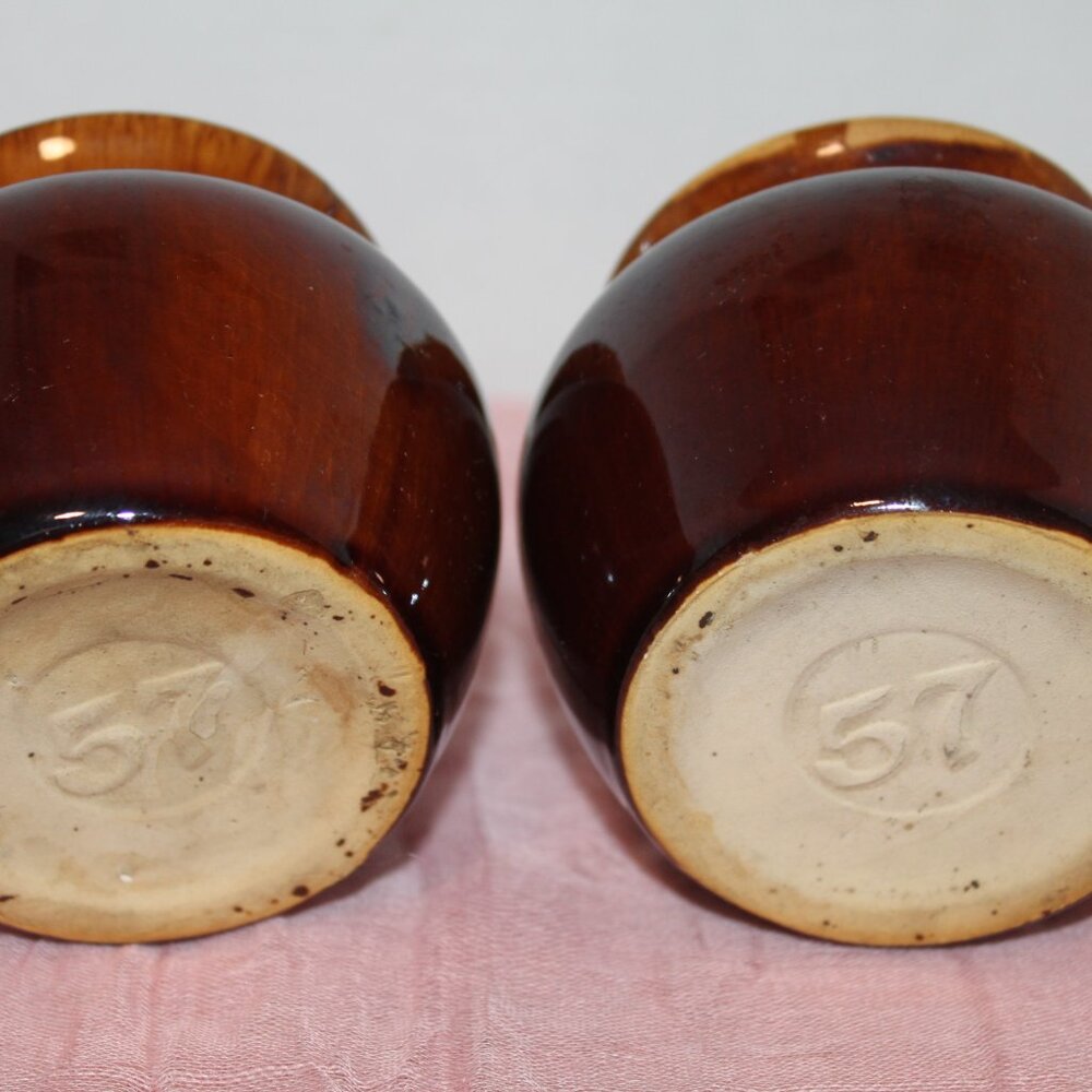 Vintage Heinz 57 Mustard Crock Bean Pots (2) - Picture 3 of 10